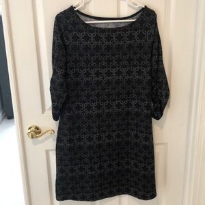 Lola printed black dress
